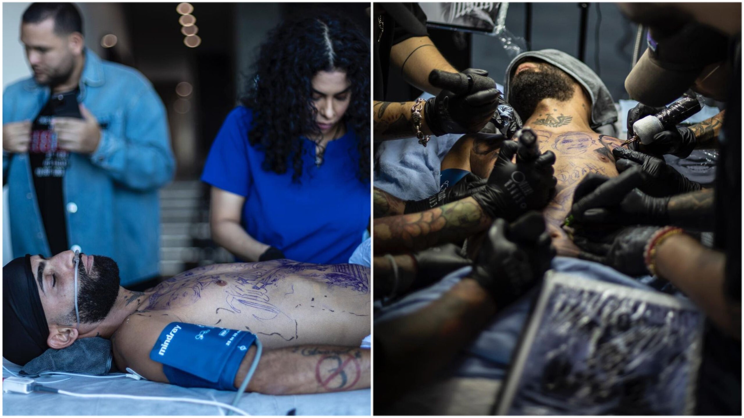 Arcángel se somete a anestesia general para hacerse un tatuaje