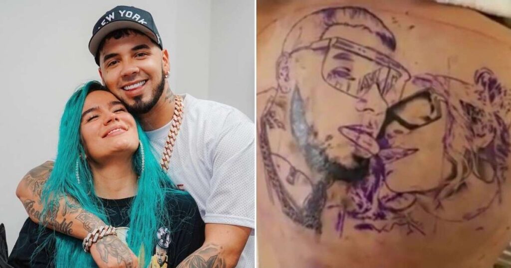 Anuel AA continúa con el tatuaje en honor a su ex Karol G - Al Paso de