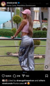 La artista mexicana Ninel Conde se encuentra en Punta Cana, República Dominicana. 