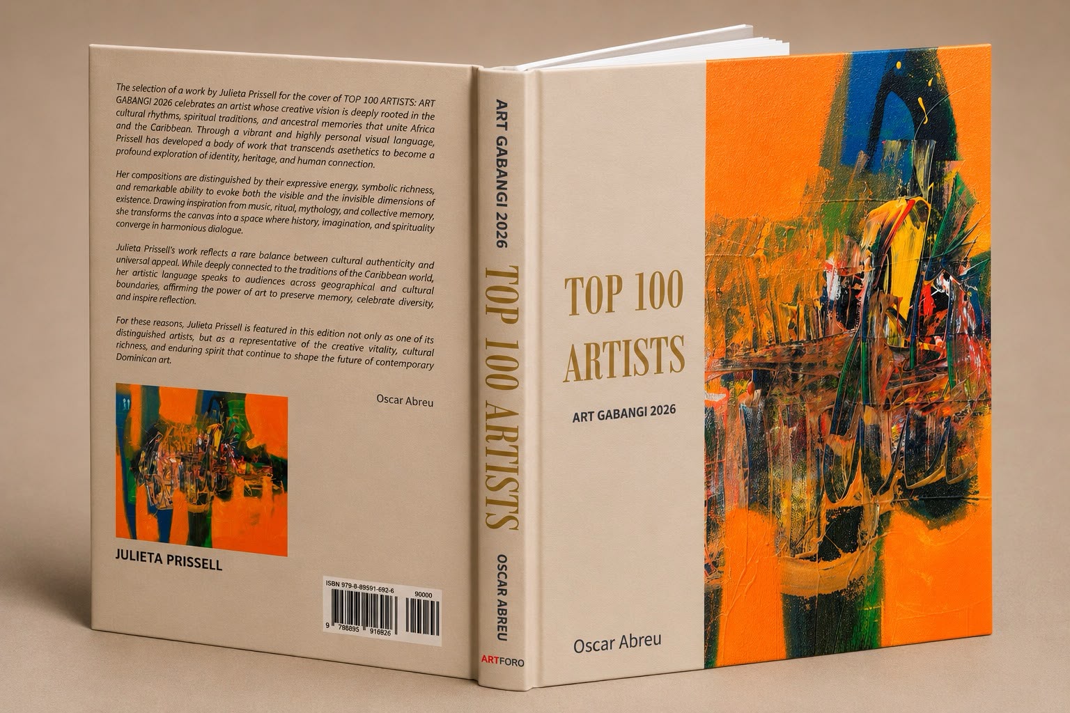Oscar Abreu presentará libro de lujo Top 100 Artists: ART GABANGI 2026