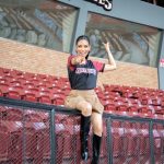 Melissa Santos suma un nuevo paso a su carrera como animadora de los Gigantes del Cibao