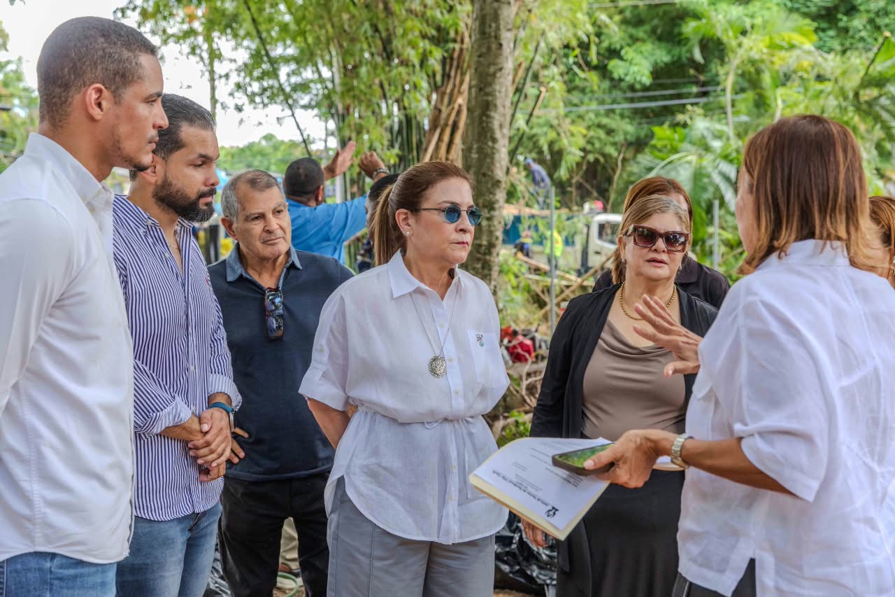 Carolina Mejía supervisa ejecución de obras en sectores del DN