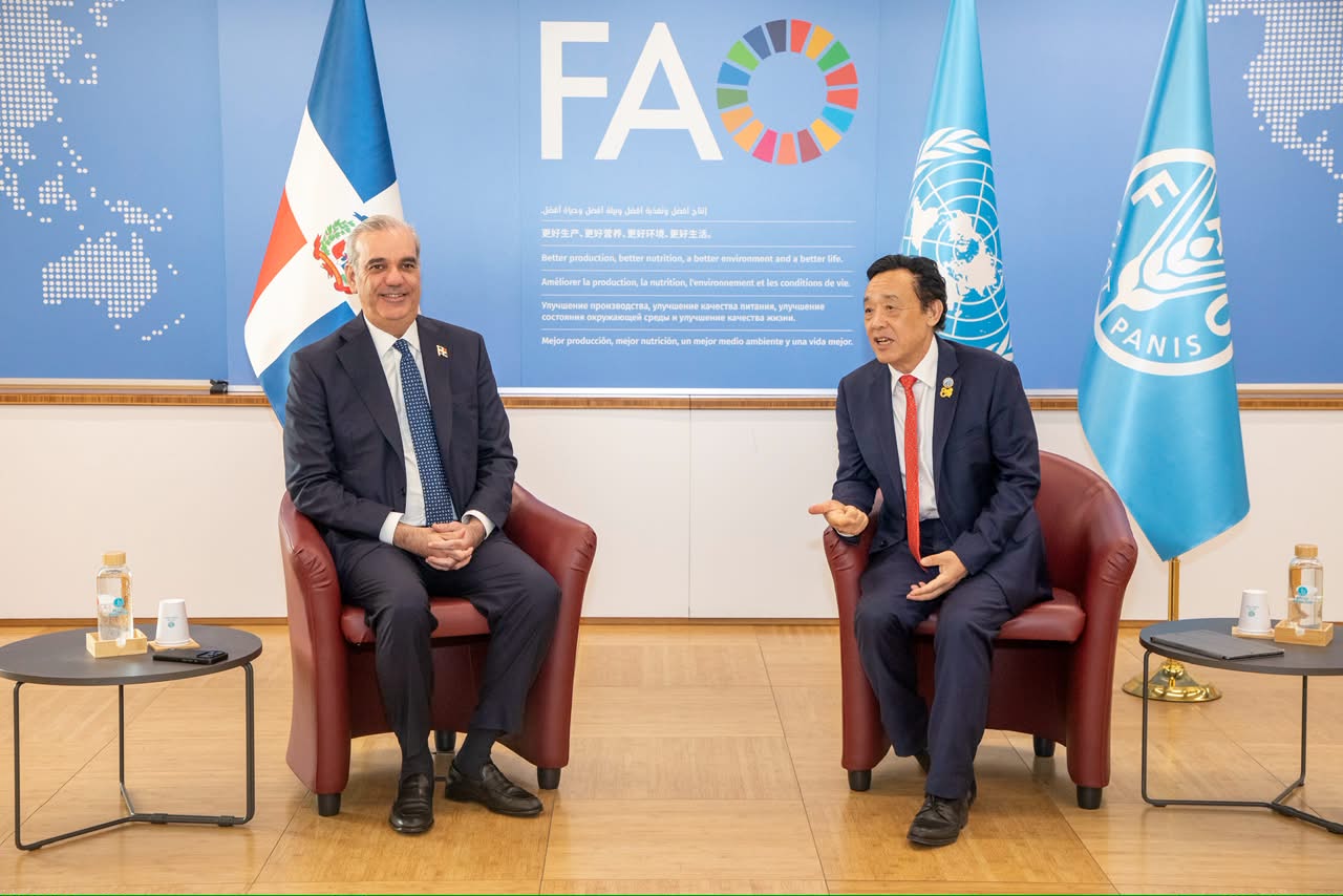 Director general de la FAO califica al presidente Abinader como un gran líder